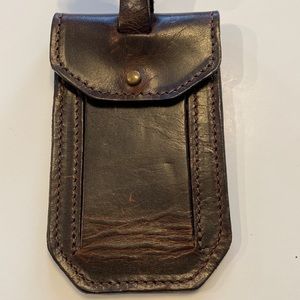 1 Brown Moore & Giles luggage tag THICK, STURDY LEATHER! Used Unisex Men Women’s